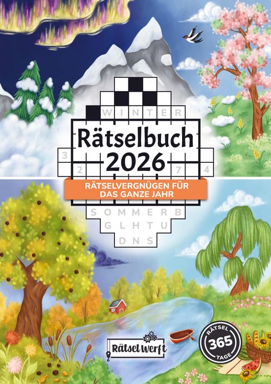 Produktbild: R&auml;tselbuch 2026: R&auml;tselvergn&uuml;gen f&uuml;r das ganze Jahr mit dem gro&szlig;en R&auml;tselkalender 2026 - Inkl. Sudoku, Kreuzwort- & Wortsuchr&auml;tseln