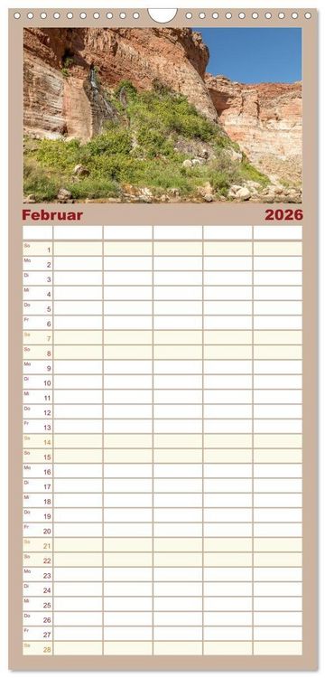 Produktbild: Familienplaner 2026 - Colorado River Rafting im Grand Canyon mit 5 Spalten (Wandkalender, 21 x 45 cm) CALVENDO