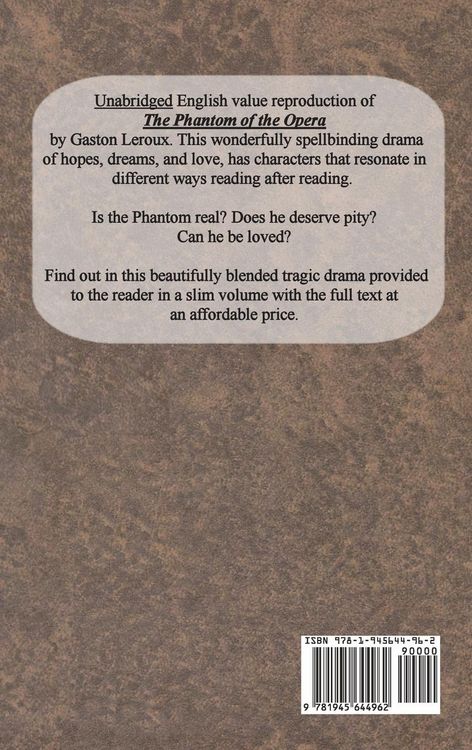 Produktbild: The Phantom of the Opera