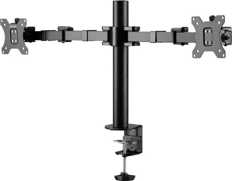 Produktbild: SpeaKa Professional SP-MM-220 Monitorhalterung 2 Display(s) 43,2 cm (17") - 81,3 cm (32") Schwarz Neigbar, Schwenkbar, Drehbar