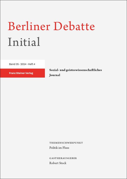 Produktbild: Berliner Debatte Initial 35 (2024) 4