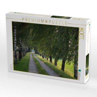 Produktbild: CALVENDO Puzzle Gr&uuml;ne Birken Allee | 1000 Teile Lege-Gr&ouml;&szlig;e 64x48cm Foto-Puzzle f&uuml;r gl&uuml;ckliche Stunden