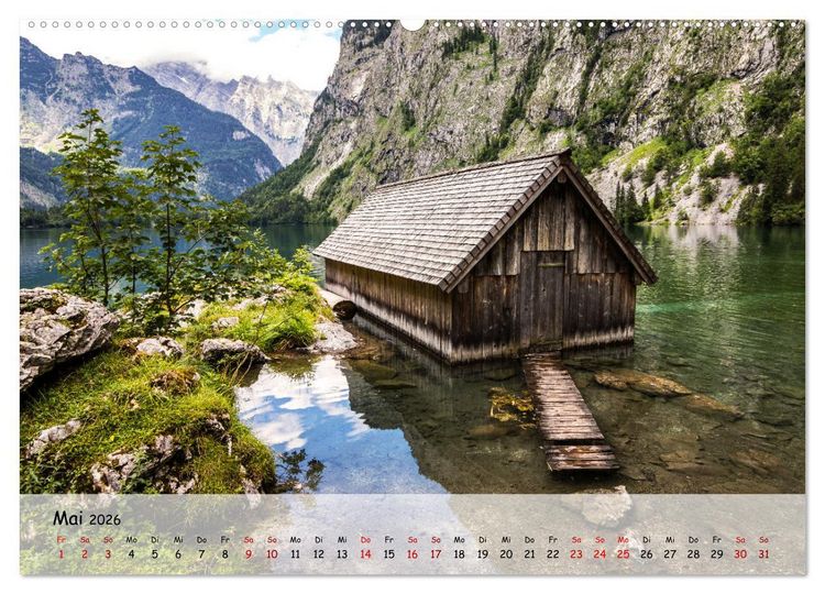 Produktbild: Unser Berchtesgadener Land (Wandkalender 2026 DIN A2 quer), CALVENDO Monatskalender