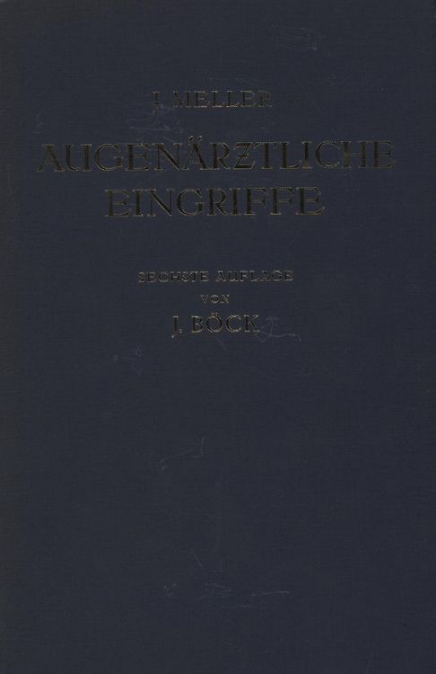 Produktbild: Augen&auml;rztliche Eingriffe