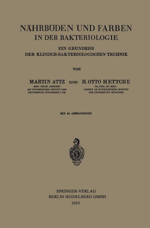 Produktbild: N&auml;hrb&ouml;den und Farben in der Bakteriologie