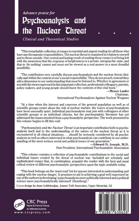 Produktbild: Psychoanalysis and the Nuclear Threat