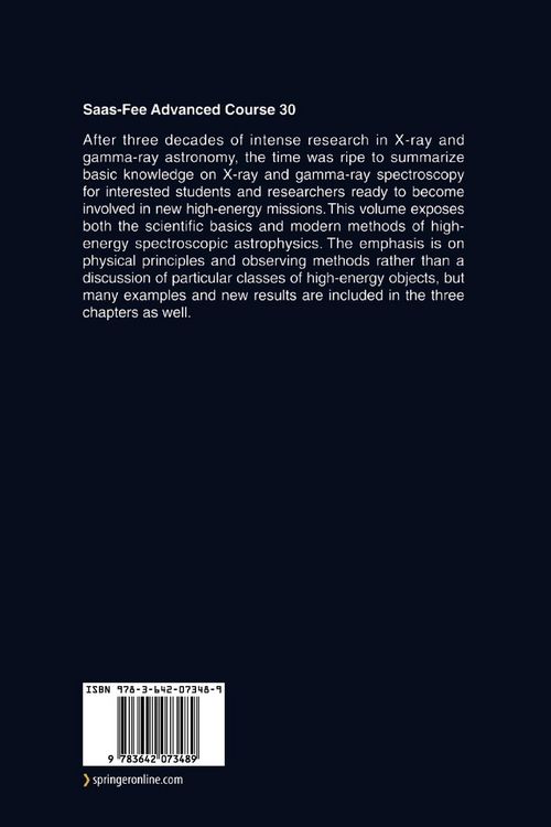 Produktbild: High-Energy Spectroscopic Astrophysics