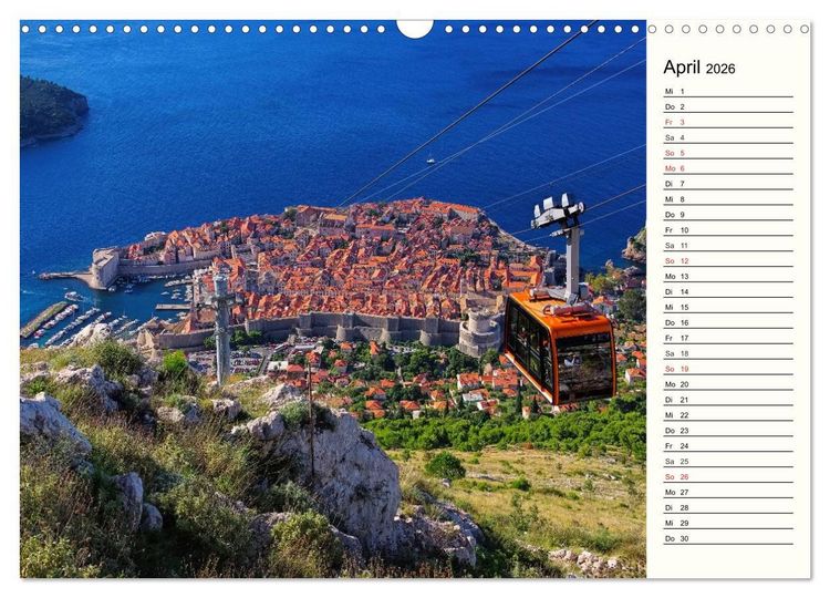 Produktbild: Dubrovnik - Perle der Adria (Wandkalender 2026 DIN A3 quer), CALVENDO Monatskalender