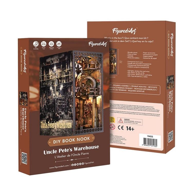 Produktbild: FiguredArt YM05 - DIY Book Nook, Onkel Petes Labor, Puzzle 299 Teile, Miniatur-Diorama