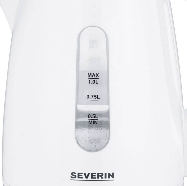 Produktbild: Severin WK 3411 Wasserkocher Wei&szlig; Fassungsverm&ouml;gen: 1l