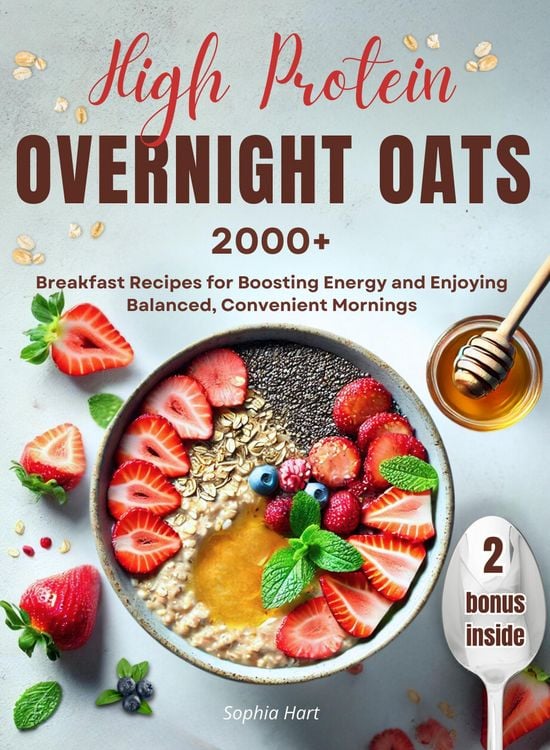 Produktbild: High Protein Overnight Oats: 2000+ breakfasts with easy, protein-packed recipes for balanced, stress-free mornings and long-lasting energy