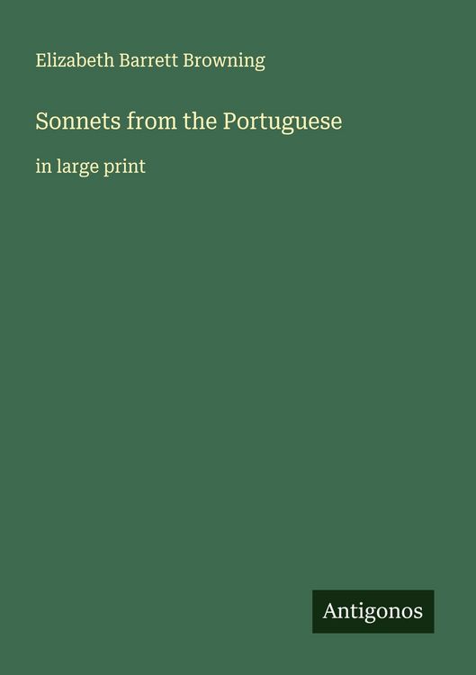 Produktbild: Sonnets from the Portuguese