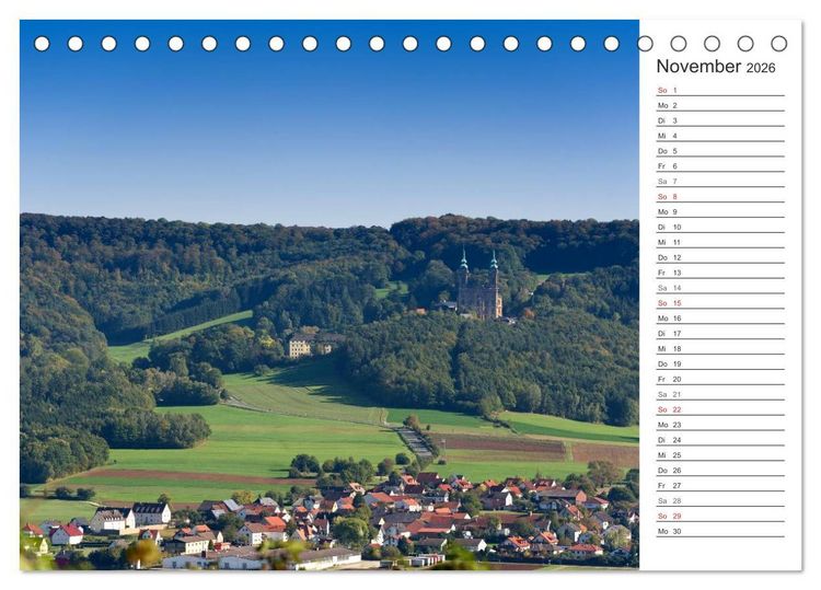 Produktbild: Vierzehnheiligen (Tischkalender 2026 DIN A5 quer), CALVENDO Monatskalender