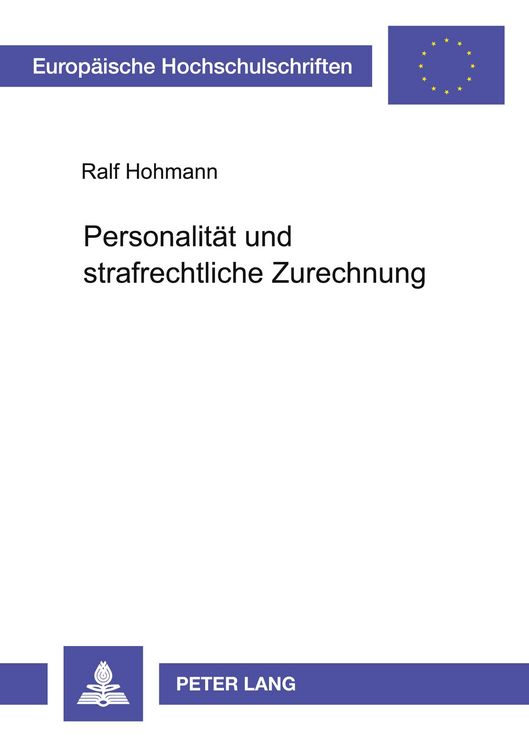Produktbild: Personalit&auml;t und strafrechtliche Zurechnung