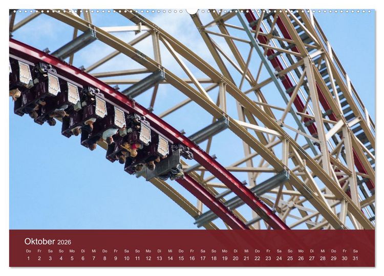 Produktbild: Abenteuer Achterbahn (Wandkalender 2026 DIN A2 quer), CALVENDO Monatskalender
