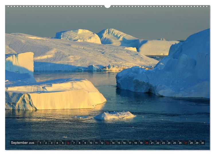 Produktbild: Gr&ouml;nland - Ilulissat und die Diskobucht (Wandkalender 2026 DIN A2 quer), CALVENDO Monatskalender