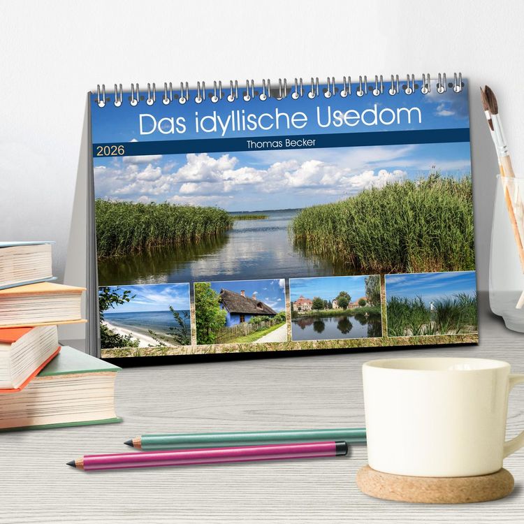 Produktbild: Das idyllische Usedom (Tischkalender 2026 DIN A5 quer), CALVENDO Monatskalender
