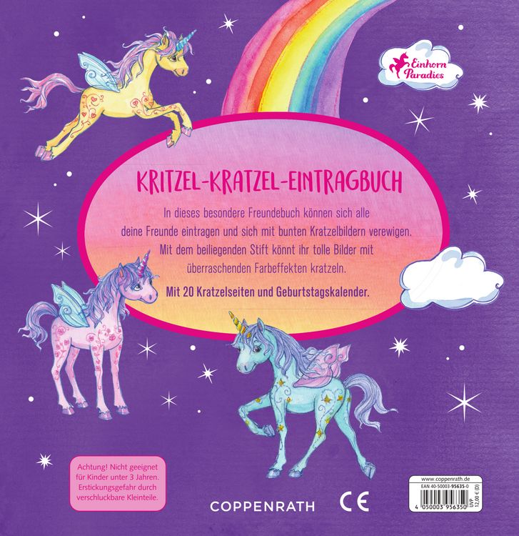 Produktbild: Kritzel-Kr.Freundebuch: Einhorn-Paradies - Meine Freund.&Fr.