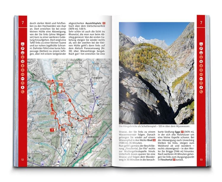 Produktbild: KOMPASS Wanderf&uuml;hrer Wallis, 80 Touren