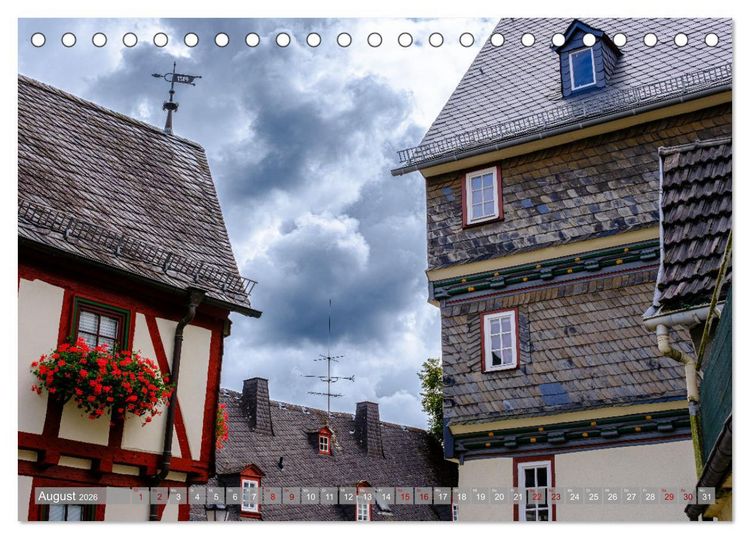 Produktbild: Ein Blick auf Herborn (Tischkalender 2026 DIN A5 quer), CALVENDO Monatskalender