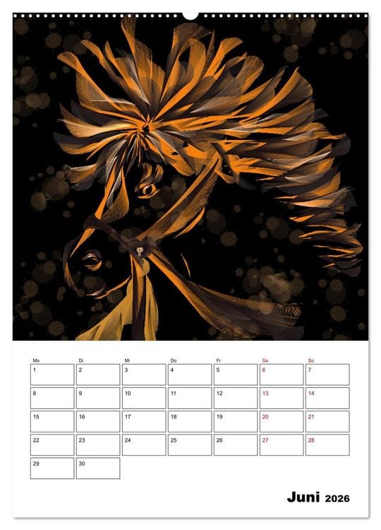 Produktbild: Zauberhaftes Textildesign (Wandkalender 2026 DIN A2 hoch), CALVENDO Monatskalender