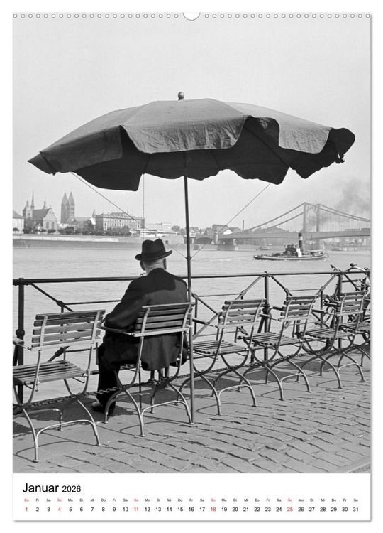 Produktbild: Zeitreise K&ouml;ln 1930er Jahre. Fotograf: Karl Heinrich L&auml;mmel (hochwertiger Premium Wandkalender 2026 DIN A2 hoch), Kunstdruck in Hochglanz