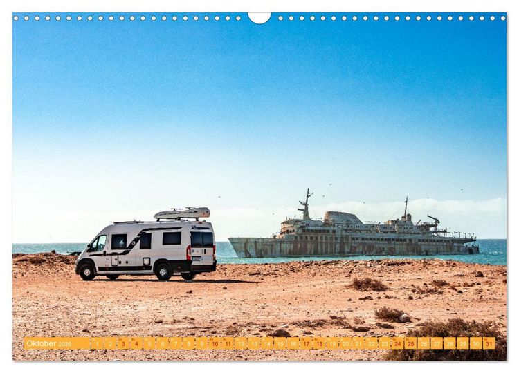 Produktbild: MAROKKO per WOHNMOBIL (Wandkalender 2026 DIN A3 quer), CALVENDO Monatskalender