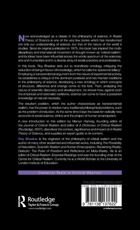 Produktbild: A Realist Theory of Science