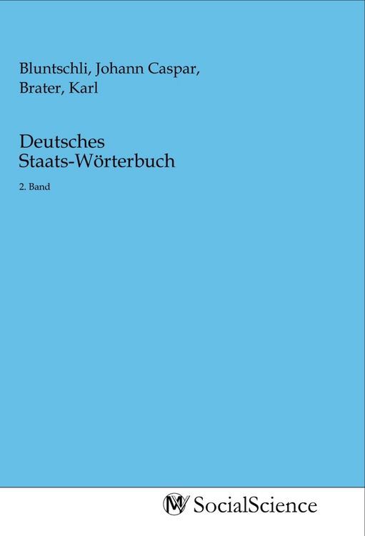 Produktbild: Deutsches Staats-W&ouml;rterbuch
