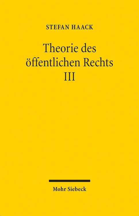 Produktbild: Theorie des &ouml;ffentlichen Rechts III