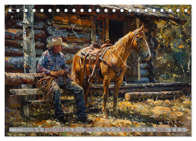 Produktbild: Horses, Power and Freedom (Desk Calendar 2026 DIN A5 landscape), CALVENDO 12 Month DeskCalendar