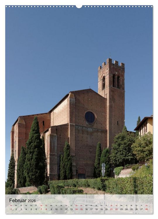 Produktbild: Siena - Die Toskana in Hochform (hochwertiger Premium Wandkalender 2026 DIN A2 hoch), Kunstdruck in Hochglanz