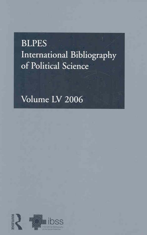 Produktbild: Scie, T: IBSS: Political Science: 2006 Vol.55