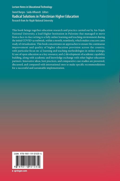 Produktbild: Radical Solutions in Palestinian Higher Education