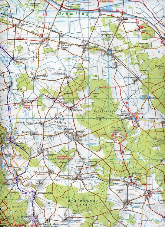 Produktbild: BVA ADFC Regionalkarte Magdeburg & Umgebung 1:75.000