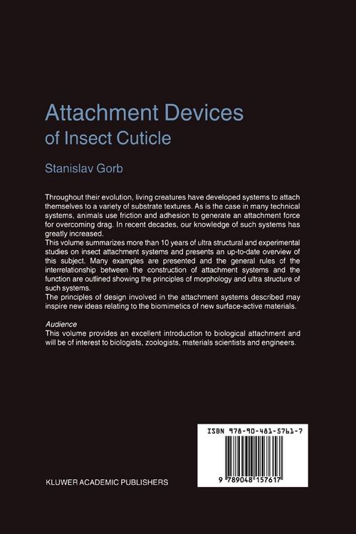Produktbild: Attachment Devices of Insect Cuticle