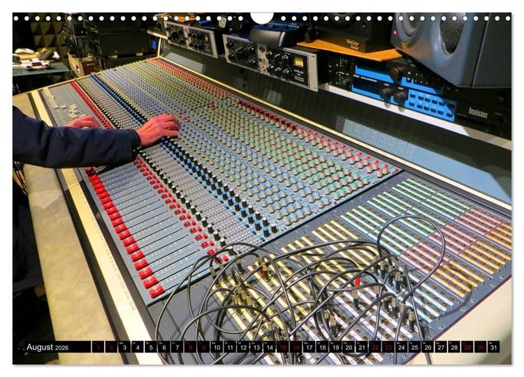 Produktbild: Tonstudio im Fokus (Wandkalender 2026 DIN A3 quer), CALVENDO Monatskalender