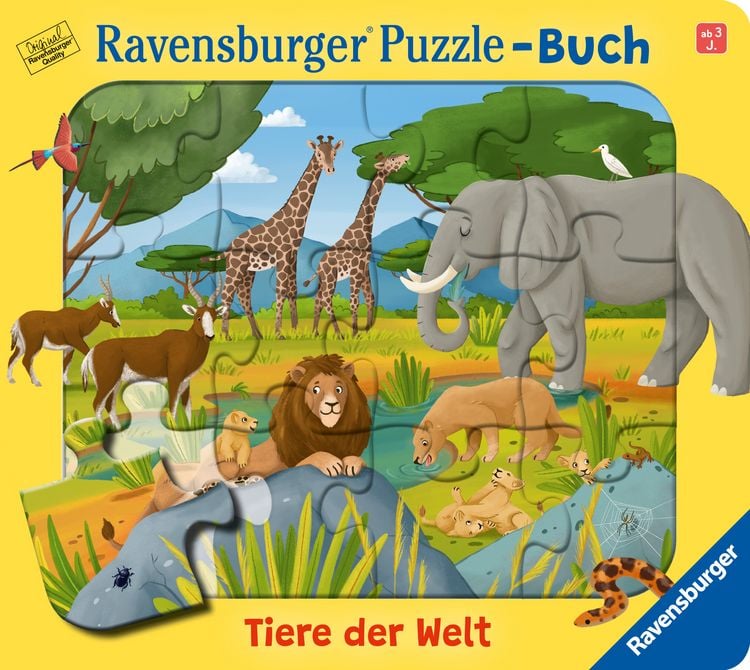 Produktbild: Ravensburger ® Puzzle-Buch - Tiere der Welt