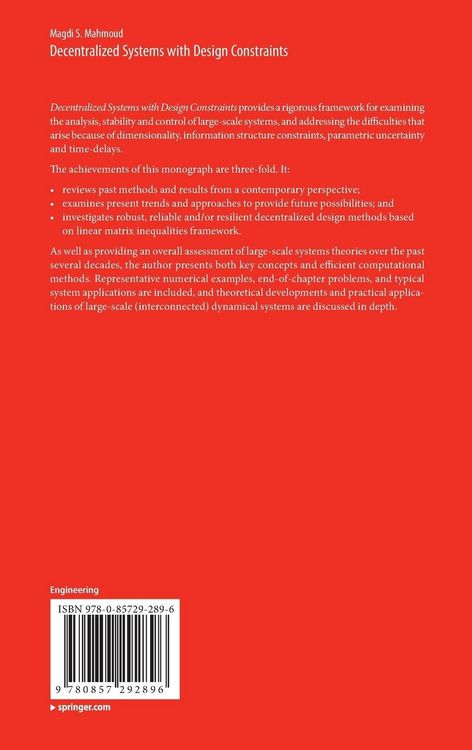 Produktbild: Decentralized Systems with Design Constraints