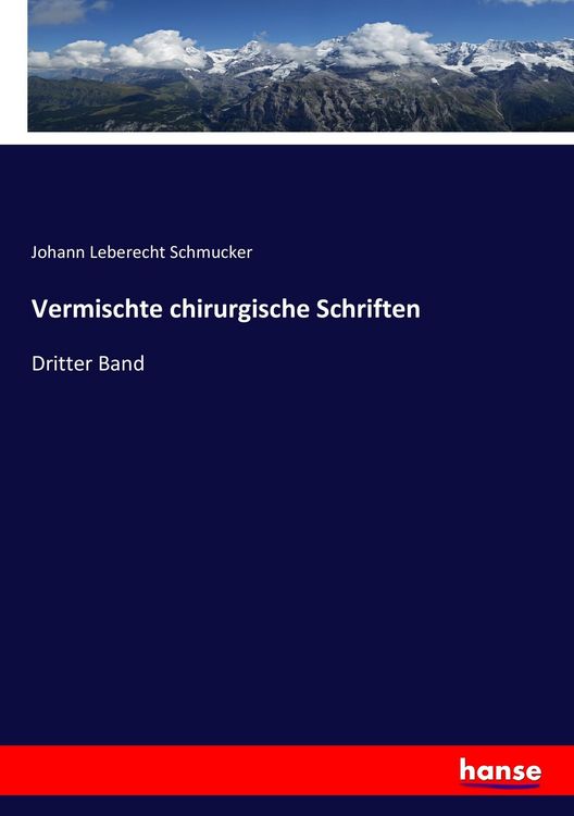 Produktbild: Vermischte chirurgische Schriften