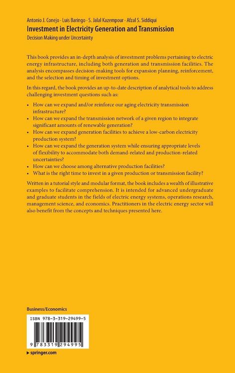Produktbild: Investment in Electricity Generation and Transmission