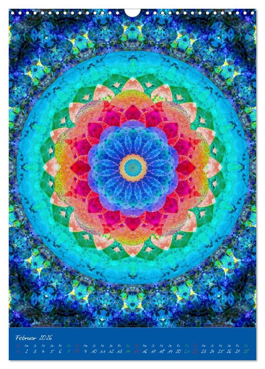 Produktbild: Bl&uuml;hende Mandalas (Wandkalender 2026 DIN A3 hoch), CALVENDO Monatskalender