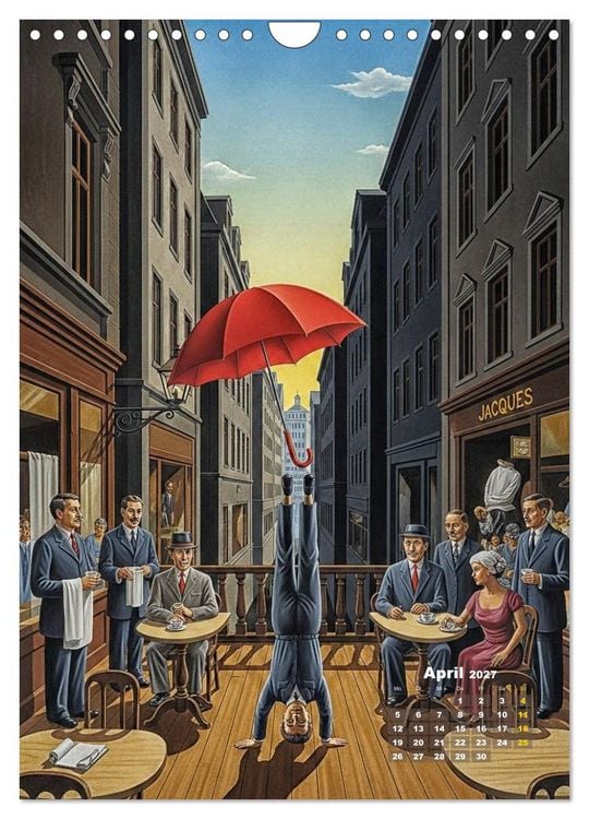 Produktbild: Dali und Magritte: zwei surreale Wirklichkeiten (Wandkalender 2027 DIN A4 hoch), CALVENDO Monatskalender