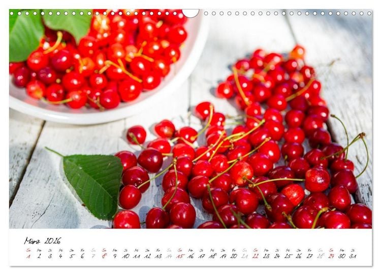 Produktbild: Kirschen aus dem Garten &ndash; Erntekalender (Wandkalender 2026 DIN A3 quer), CALVENDO Monatskalender