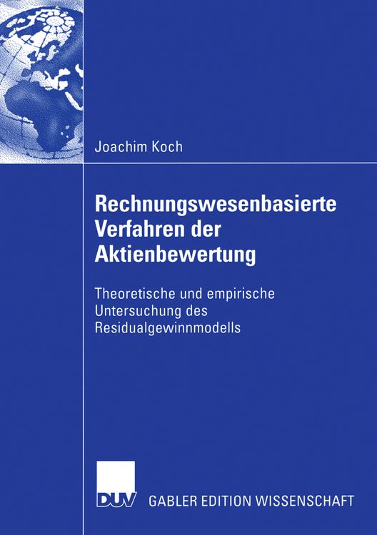 Produktbild: Rechnungswesenbasierte Verfahren der Aktienbewertung