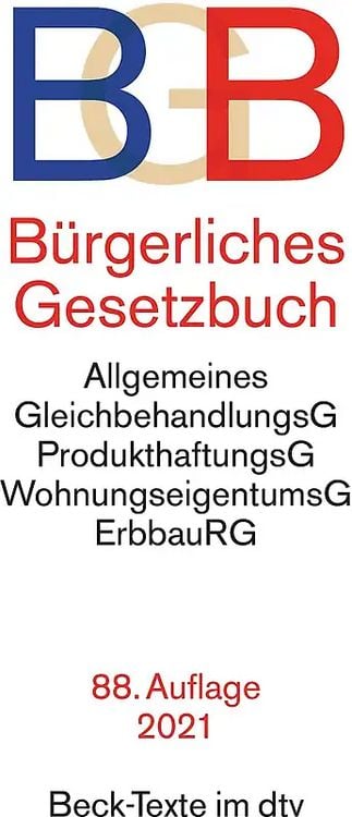 Produktbild: B&uuml;rgerliches Gesetzbuch - BGB