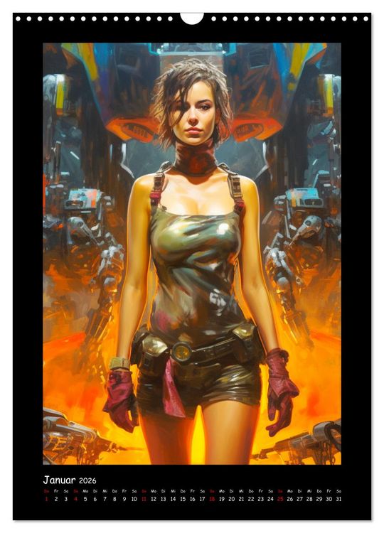Produktbild: Galaktische Welten. Starke Space Opera-Illustrationen (Wandkalender 2026 DIN A3 hoch), CALVENDO Monatskalender