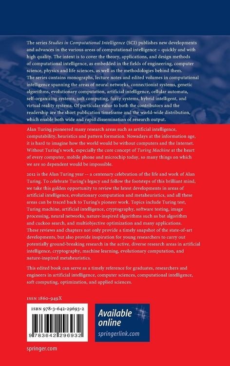 Produktbild: Artificial Intelligence, Evolutionary Computing and Metaheuristics