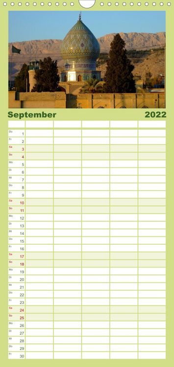Produktbild: Familienplaner Iran - Eine Bilder-Reise (Wandkalender 2022 , 21 cm x 45 cm, hoch)
