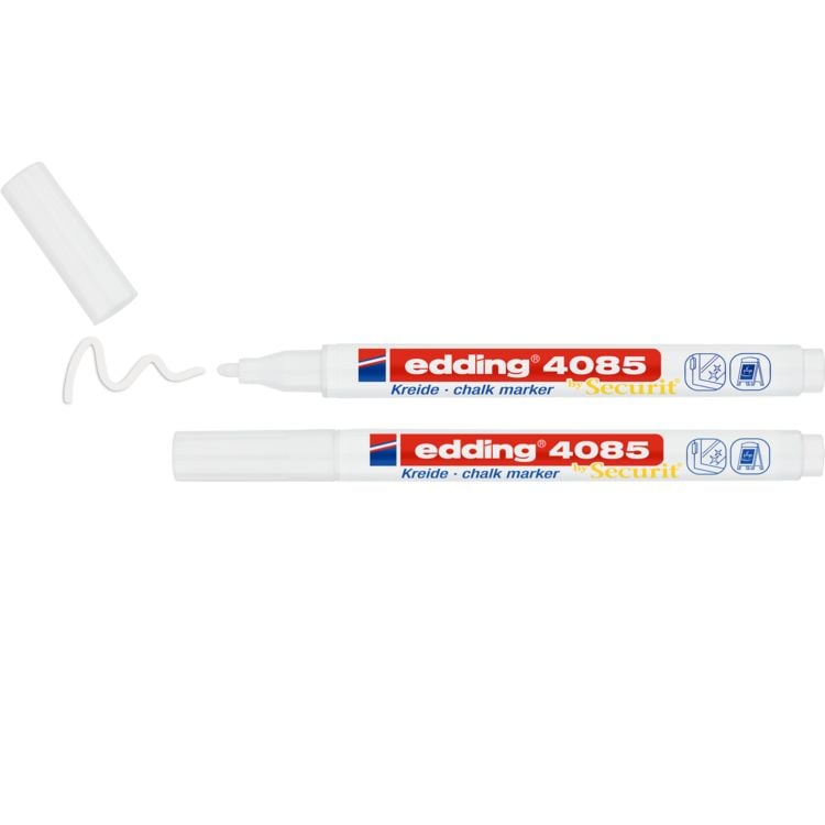 Produktbild: Edding Kreidemarker 2-er Set, wei&szlig;